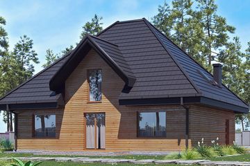  Projekt domu uA162 (WCB1224) - projekt domu parterowego z poddaszem - Zdjęcie 4