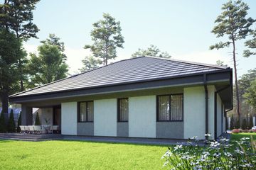  Projekt domu uA135v1 (WCB1226) - projekt domu parterowego - Zdjęcie 3