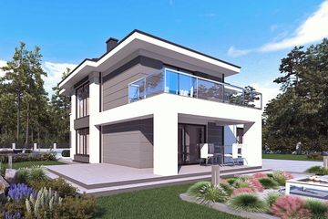  Projekt domu uA84v1 (WCB1227) - projekt domu z pełnym piętrem - Zdjęcie 2