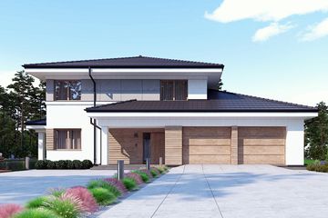  Projekt domu uA159v1 (WCB1228) - projekt domu z pełnym piętrem - Zdjęcie 3