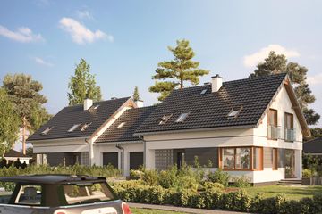  Projekt domu Bartek Duo (1692) (KRD2843) - projekt domu parterowego z poddaszem - Zdjęcie 1