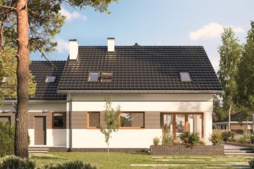  Projekt domu Bartek Duo (1692) (KRD2843) - projekt domu parterowego z poddaszem - Zdjęcie 3