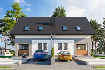  Projekt domu Beza Bo Duo (1694) (KRD2845) - projekt domu parterowego z poddaszem - Zdjęcie 2