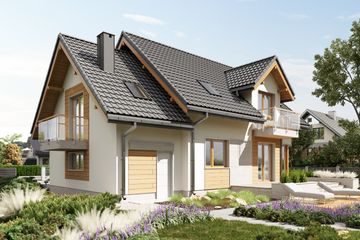  Projekt domu Halina (1699) (KRD2846) - projekt domu parterowego z poddaszem - Zdjęcie 4