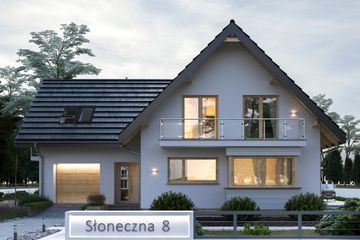  Projekt domu Jelonek Rex (1702) (KRD2848) - projekt domu parterowego z poddaszem - Zdjęcie 1