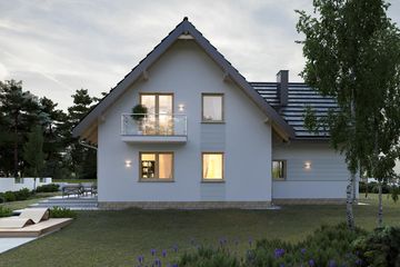  Projekt domu Jelonek Rex (1702) (KRD2848) - projekt domu parterowego z poddaszem - Zdjęcie 4