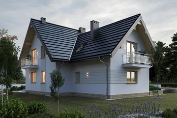  Projekt domu Jelonek Rex (1702) (KRD2848) - projekt domu parterowego z poddaszem - Zdjęcie 5