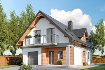  Projekt domu Lobelia Prima (1698) (KRD2849) - projekt domu parterowego z poddaszem - Zdjęcie 3