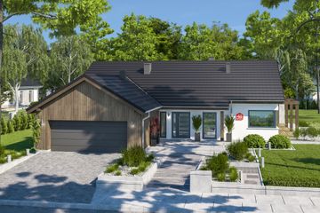  Projekt domu przy Bukowej 48 (KRK1665) - projekt domu parterowego - Zdjęcie 4