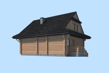  Projekt domu L-116-1 (SLU1011) - projekt domu parterowego z poddaszem - Zdjęcie 4