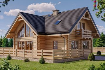  Projekt domu L-209 (SLU1012) - projekt domu parterowego z poddaszem - Zdjęcie 1