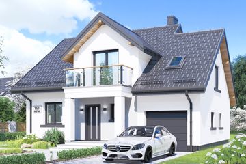  Projekt domu APS 161 NEW (LUA1501) - projekt domu parterowego z poddaszem - Zdjęcie 1