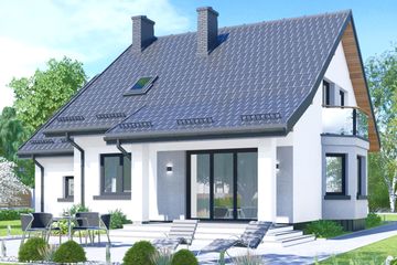  Projekt domu APS 161 NEW (LUA1501) - projekt domu parterowego z poddaszem - Zdjęcie 2