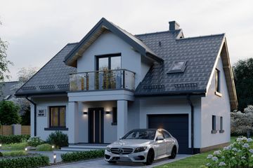  Projekt domu APS 161 NEW (LUA1501) - projekt domu parterowego z poddaszem - Zdjęcie 3
