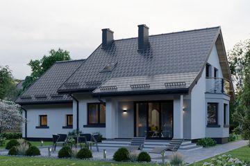  Projekt domu APS 161 NEW + 2G (LUA1502) - projekt domu parterowego z poddaszem - Zdjęcie 4