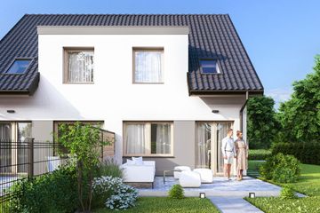  Projekt domu Emilka 3 - bliźniak PLP (WRD2925) - projekt domu parterowego z poddaszem - Zdjęcie 3