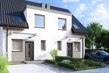  Projekt domu Emilka 3 - bliźniak PLP (WRD2925) - projekt domu parterowego z poddaszem - Zdjęcie 4