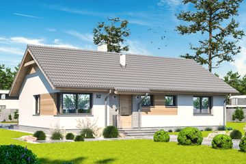  Projekt domu Tiara (WOE1159) - projekt domu parterowego - Zdjęcie 1