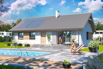  Projekt domu Tiara (WOE1159) - projekt domu parterowego - Zdjęcie 3