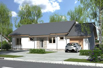  Projekt domu Nina 2 Nova C 37 PLUS strop monolityczny (WRR1068) - projekt domu parterowego - Zdjęcie 1