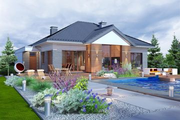  Projekt domu Domidea 6 (WAC1110) - projekt domu parterowego - Zdjęcie 4