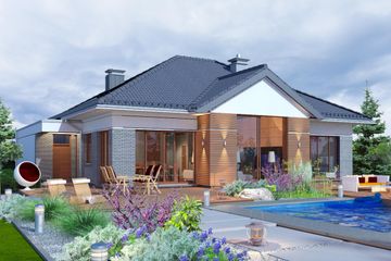  Projekt domu Domidea 6 (WAC1110) - projekt domu parterowego - Zdjęcie 1