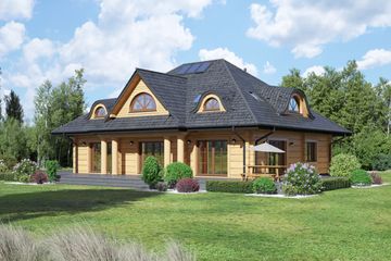  Projekt domu Chmielniki średnie dw 20 (KRP2415) - projekt domu parterowego z poddaszem - Zdjęcie 2