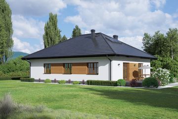  Projekt domu Dębowo 15m (KRP2417) - projekt domu parterowego - Zdjęcie 2