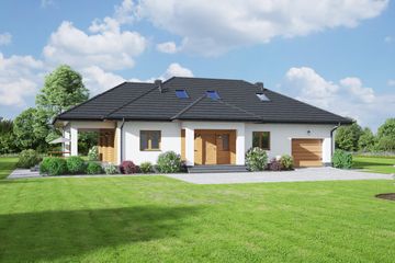  Projekt domu Zamość 5mg (KRP2420) - projekt domu parterowego - Zdjęcie 1