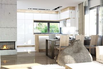  Projekt domu Ewa Lux Modern (WRR1070) - projekt domu parterowego z poddaszem - Zdjęcie 6