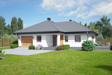  Projekt domu Albertowo 55 mg (KRP2424) - projekt domu parterowego - Zdjęcie 1