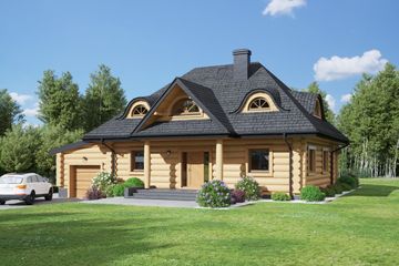  Projekt domu Chmielniki małe dw 67 (KRP2426) - projekt domu parterowego z poddaszem - Zdjęcie 1