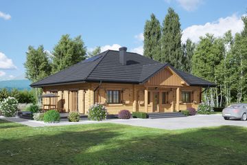  Projekt domu Dębowo 15 dw (KRP2427) - projekt domu parterowego - Zdjęcie 1