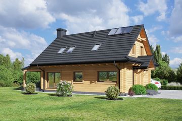  Projekt domu Głogoczów 6 dw (KRP2429) - projekt domu parterowego z poddaszem - Zdjęcie 2