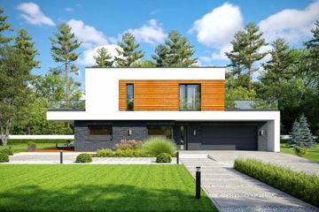  Projekt domu Gustowny D39 wariant II (WWB1088) - projekt domu z pełnym piętrem - Zdjęcie 3