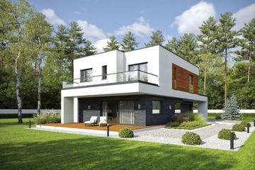  Projekt domu Gustowny D39 wariant II (WWB1088) - projekt domu z pełnym piętrem - Zdjęcie 2