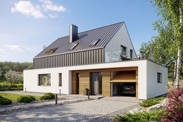  Projekt domu Premium Home 02 (GFP1001) - projekt domu parterowego z poddaszem - Zdjęcie 1