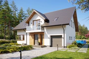  Projekt domu Premium Home 03 (GFP1002) - projekt domu parterowego z poddaszem - Zdjęcie 2