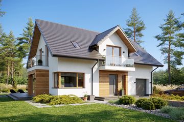  Projekt domu Premium Home 03 (GFP1002) - projekt domu parterowego z poddaszem - Zdjęcie 1