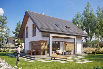  Projekt domu Premium Home 04 (GFP1003) - projekt domu parterowego z poddaszem - Zdjęcie 3