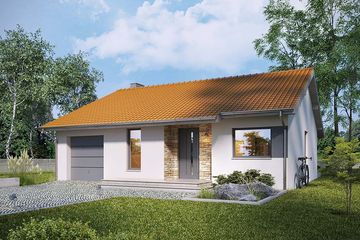  Projekt domu Malinówka (WRN1478) - projekt domu parterowego - Zdjęcie 2