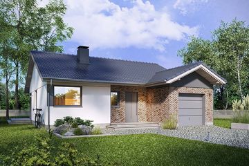  Projekt domu Pozytywka (WRN1479) - projekt domu parterowego - Zdjęcie 1