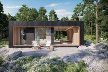  Projekt domu letniskowego HomeKoncept 84 DL (KRX1134) - projekt domu parterowego - Zdjęcie 2