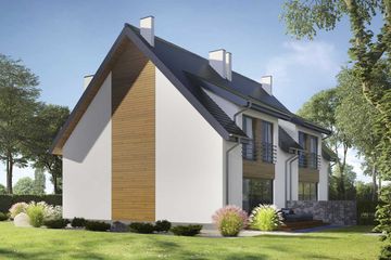  Projekt domu Tromso LMBL47 (WRB1619) - projekt domu parterowego z poddaszem - Zdjęcie 4