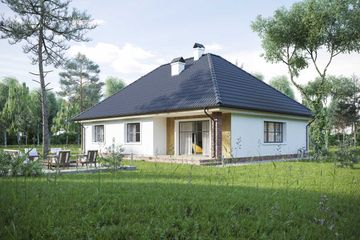  Projekt domu Saga IV LMB69c (WRB1620) - projekt domu parterowego - Zdjęcie 3