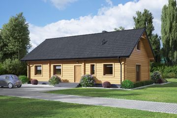  Projekt domu Almanów 1 dw (KRP2443) - projekt domu parterowego - Zdjęcie 1