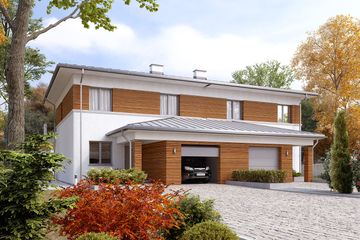  Projekt domu Karminowy 2 (BSA2275) - projekt domu z pełnym piętrem - Zdjęcie 3