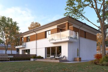  Projekt domu Karminowy 2 (BSA2275) - projekt domu z pełnym piętrem - Zdjęcie 4