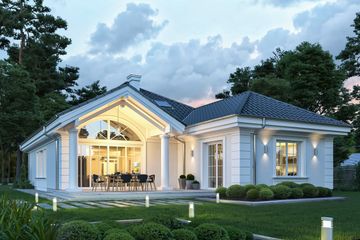  Projekt domu na parkowej 7 C (WAH2007) - projekt domu parterowego - Zdjęcie 3