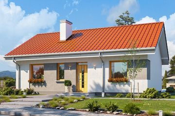  Projekt domu Kasia (WAH2008) - projekt domu parterowego - Zdjęcie 1